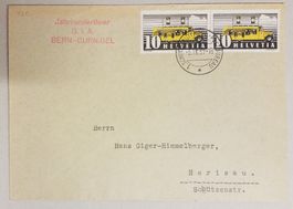 B5) 210x, Automonilpostbüros FDC mit roten Sonderstempel