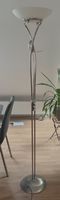 Elegante Stehlampe mit Kristall-Glasschirm - Vintage