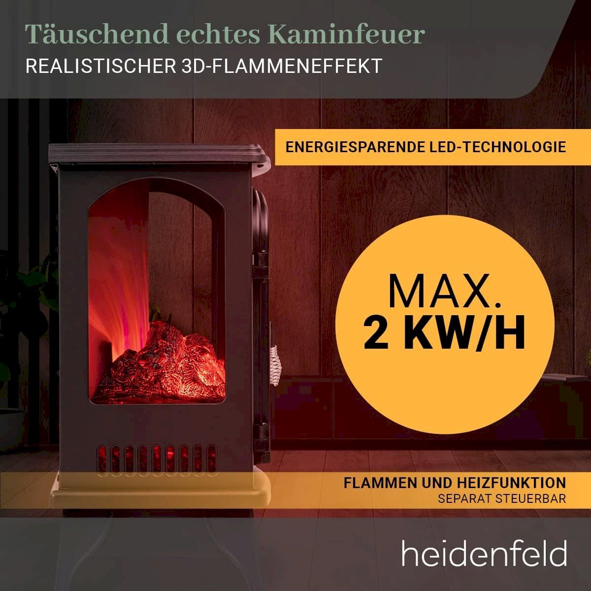 Radiatori: Heidenfeld Elektrokamin EK100 – Nuovo e nell'imballaggio originale da Bottighofen venduto da zaap 6