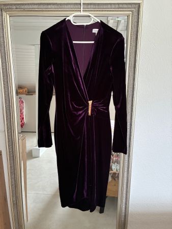 Nwt Calvin Klein samt Kleid  gr. 2 Xs 34