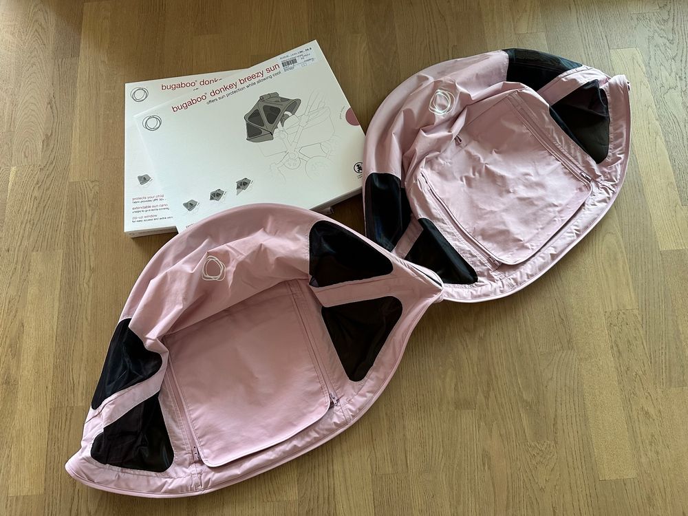 New Bugaboo Donkey2 Breezy Sun Canopy Soft Pink Acheter sur Ricardo