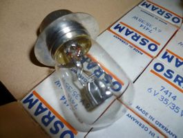 10 Scheinwerferbirnen Lucas 6V 35/35 neu