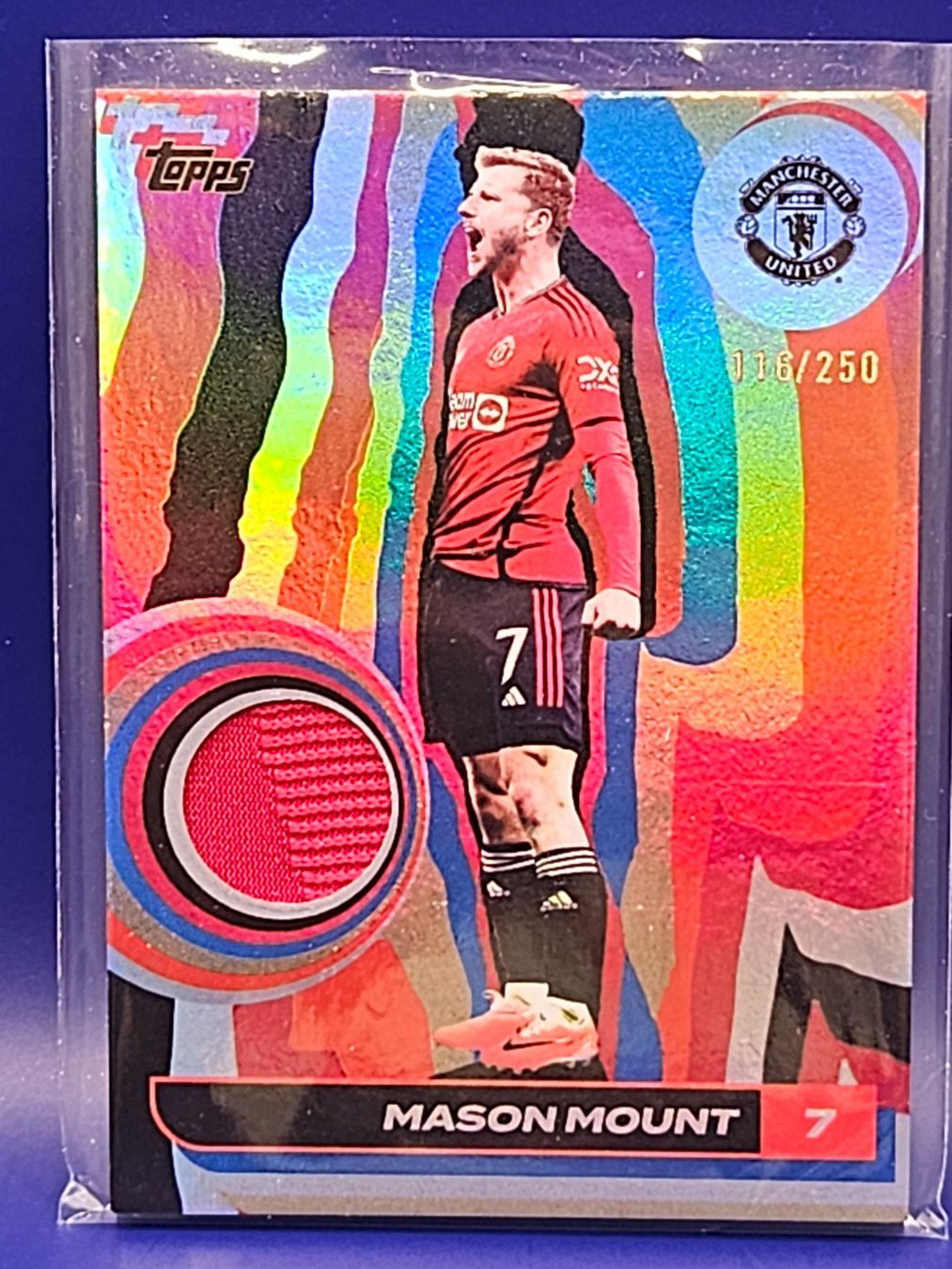 Topps Carte collezionabili: MASON MOUNT 2024/25 Topps Consequential Relics Blue/250 – Usato da Arth venduto da Web_air1