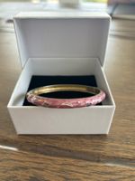 Bracelet Jonc IKITA - Plaqué Or Rose Et Perles Roses | Neuf Avec Pochette | Cadeau Féminin