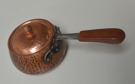 Gebrauchte Stöckli Fondue Chinoise Kupfer Pfanne mit Deckel