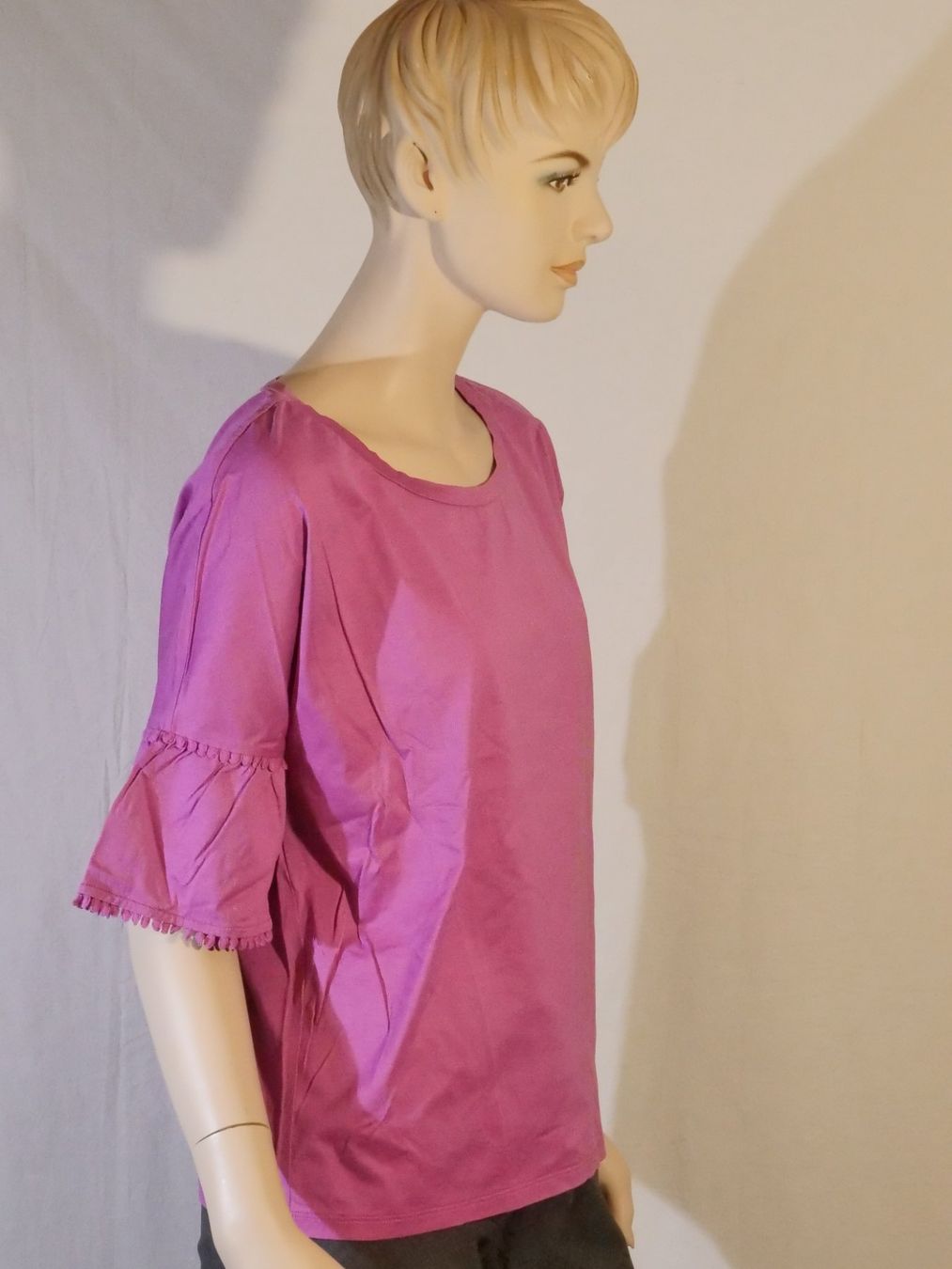Max Mara T-Shirts: Max Mara Shirt / Halbarmshirt fuchsia Gr. S – Gebraucht aus Lustmühle von Glatisant 2