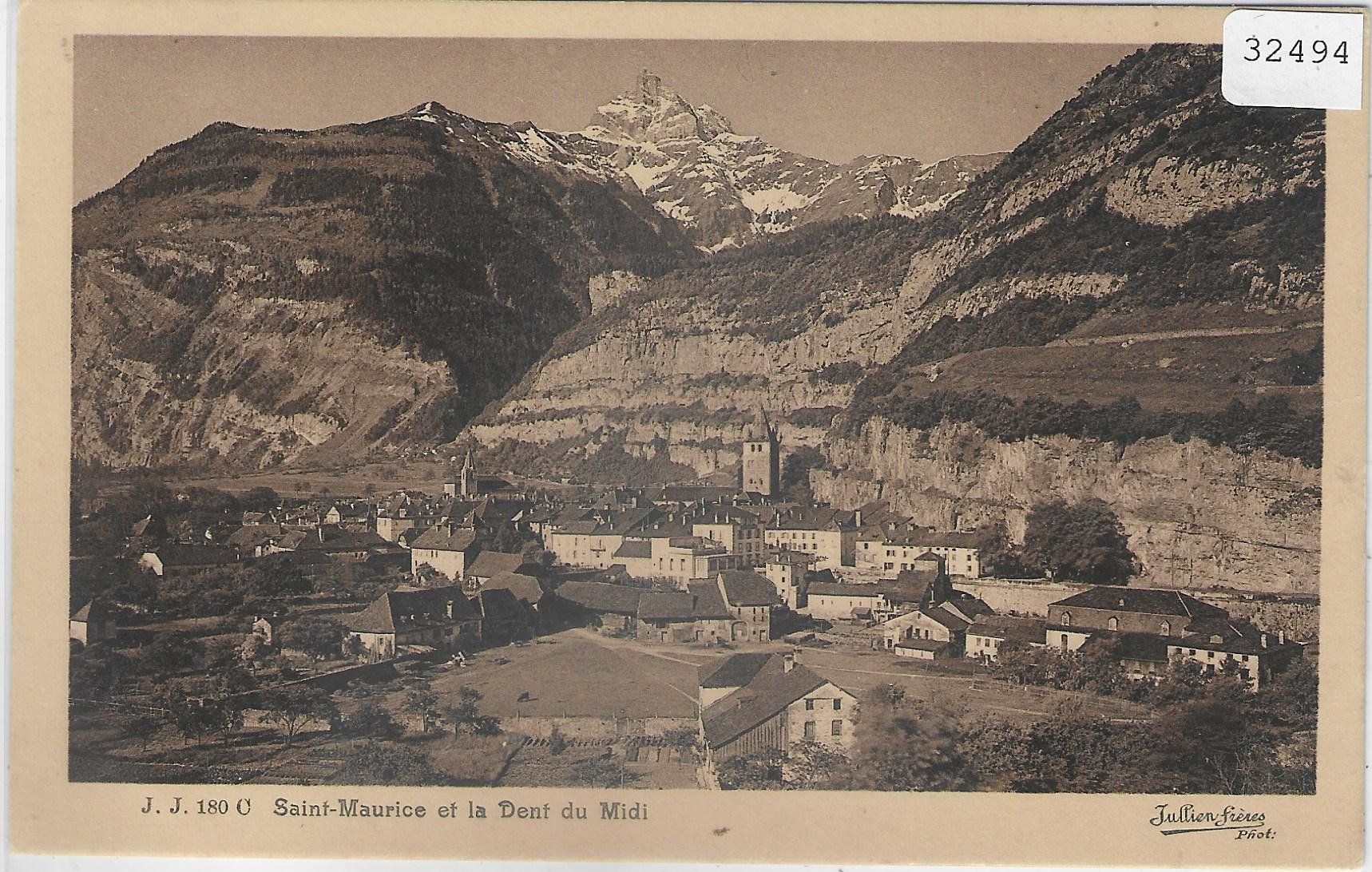 Cartoline postali: Saint-Maurice et la Dent du Midi – Usato da Ettingen venduto da Kartenplanet
