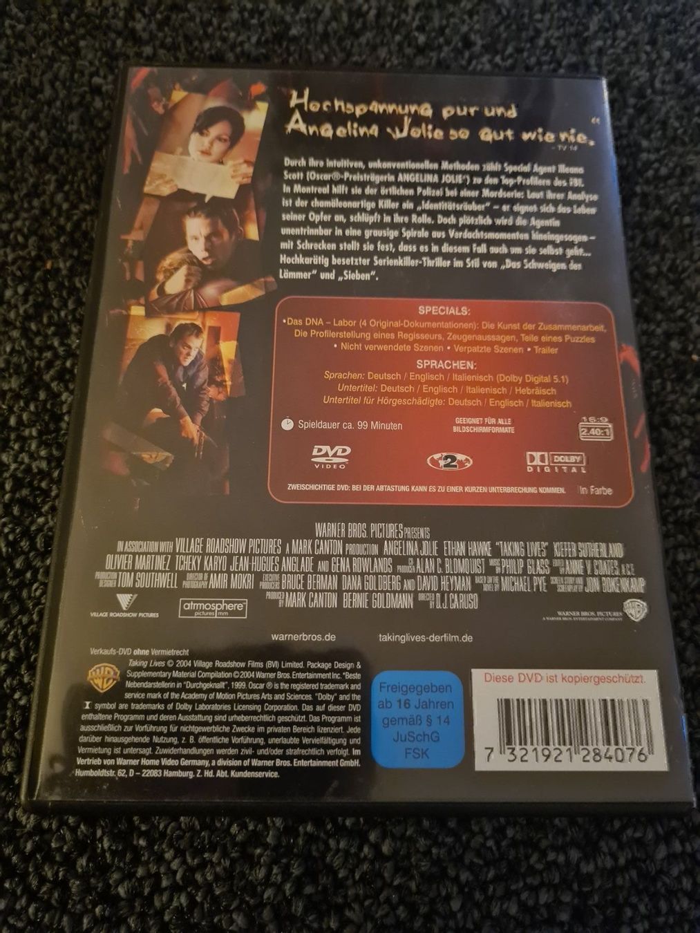 Tutti i DVDs: TAKING LIVES(7966) – Usato da Ruswil venduto da Ruck.Zuck. 1
