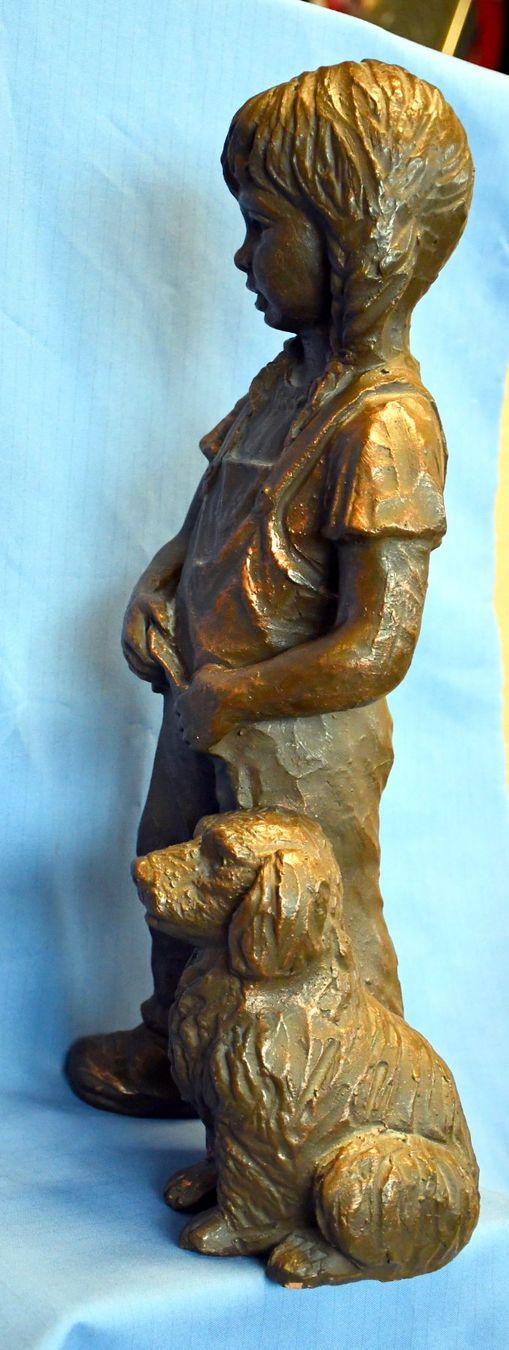 Statuette: Figur Junge mit Hund von Gerrt Kunen – Usato da Rotkreuz venduto da salsanera 4