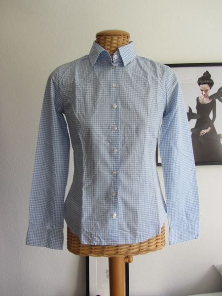 H&M Blusen: Bluse blau-weiss kariert - 34 – Gebraucht aus Zürich von Diazaio