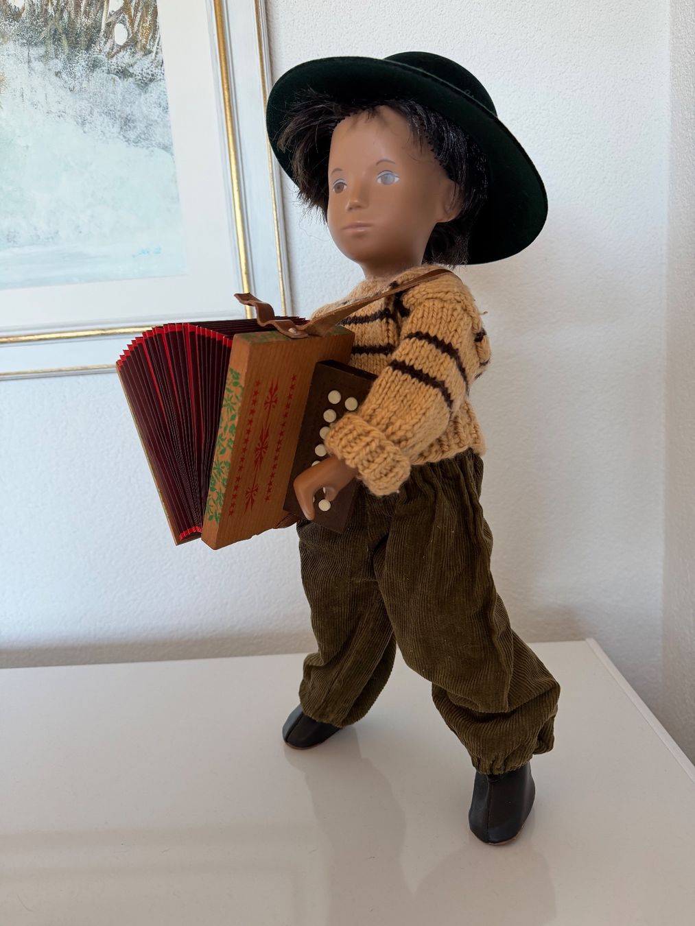 Sasha Morgenthaler Bambole: Sasha Morgenthaler Junge, Knabe mit Handorgel, Akkordeon – Usato da Egg b. Zürich venduto da Mogli93 2