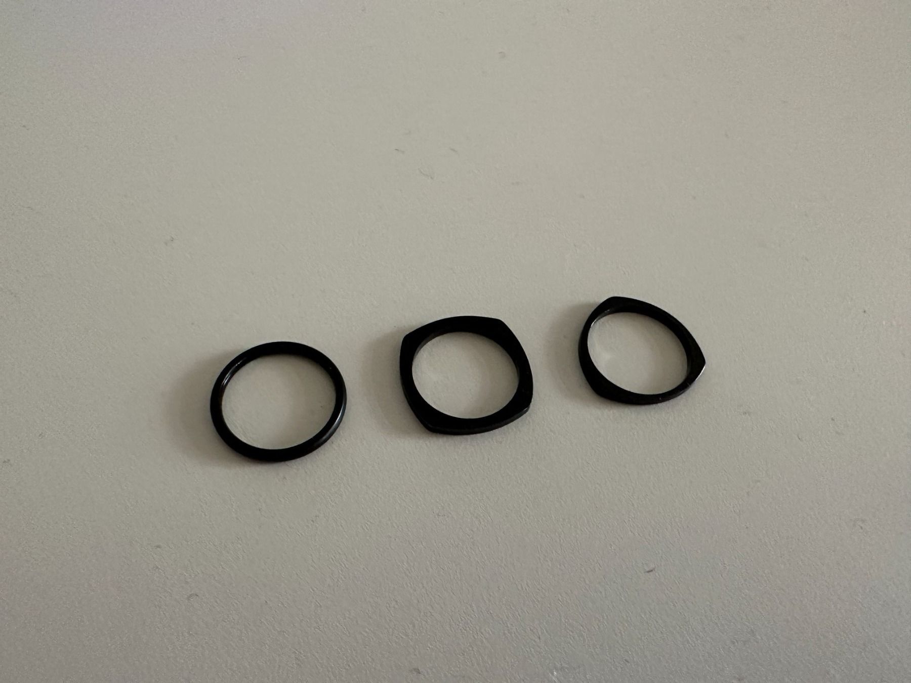 Ringe: VITALY - 3 schwarze Ringe – Gebraucht aus Zürich von Diazaio 2