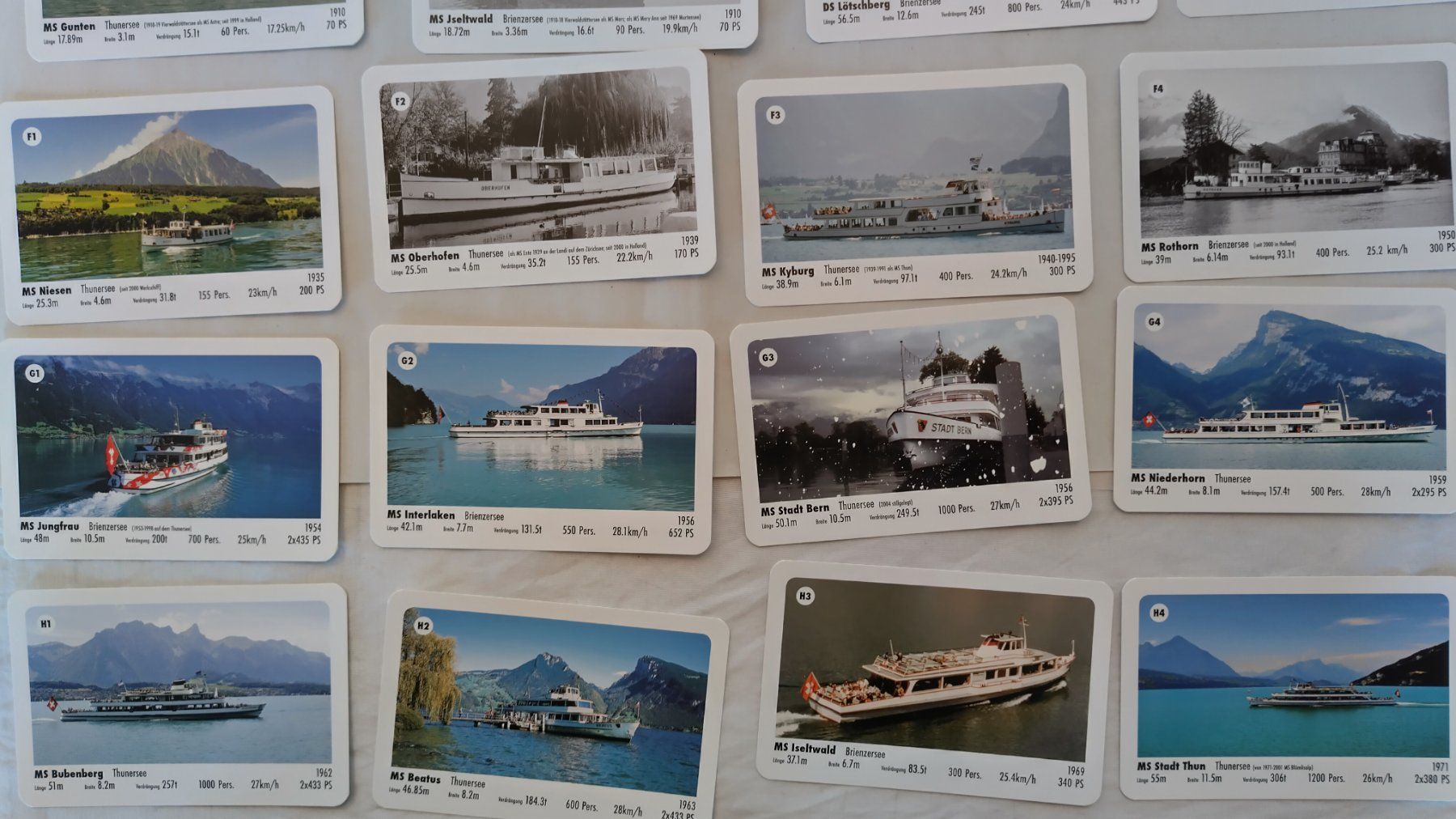 Giochi: Quartett Thunersee - Brienzersee ab Fr. 8.- / 36 Karten – Usato da Bellach venduto da JingleJerry 5