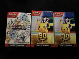 Pokémon TCG 2X 30th & 1x Prismatische Entwicklung