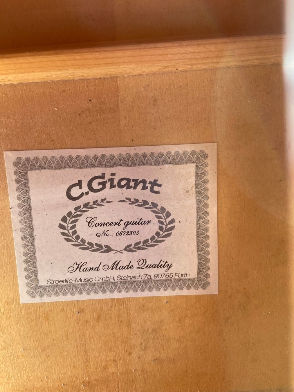 C.Giant Musikinstrumente: Gitarre J.Giant – Gebraucht aus Ersigen von Schildchroettli24 1