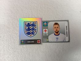 Panini Euro 2020 England, Wappe + Kane