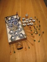 Weihnachtsbaumschmuck Set, Vintage, echt Glas, 11 Kugeln etc