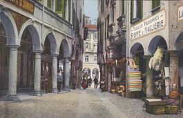 Antike Ansichtskarte Lugano - Via Pessina 1927