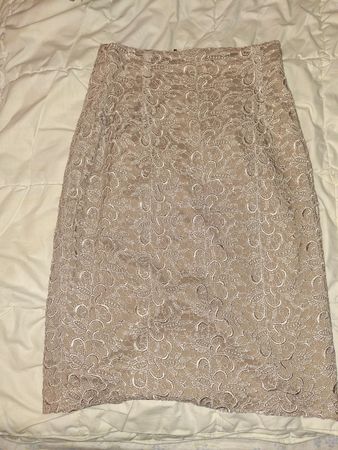 Jupe JJB, dentelle beige, taille 36