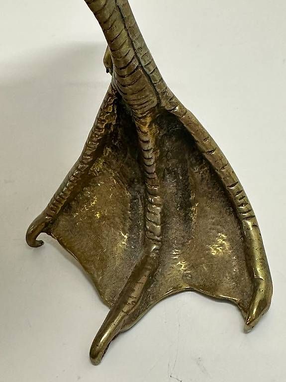 Statuette: Vintage Elli Malevolti Designer Holzente mit Messingdetails – Usato da Obernau venduto da Arche_Noah_Brocki 5