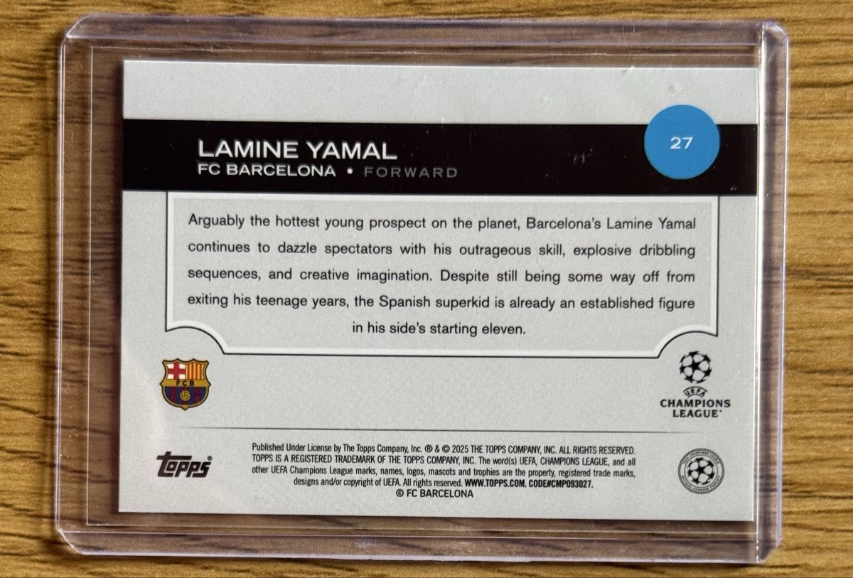 Topps Carte collezionabili: Lamine Yamal – Nuovo e nell'imballaggio originale da SAXON venduto da Mic_9 1