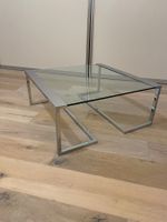 Beistelltisch Glas Chrom Design modern guter Zustand