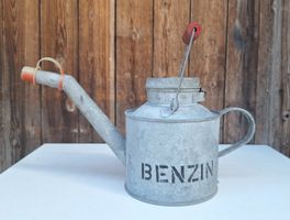 Vintage Blechkanne / Benzinkanister, verzinkt