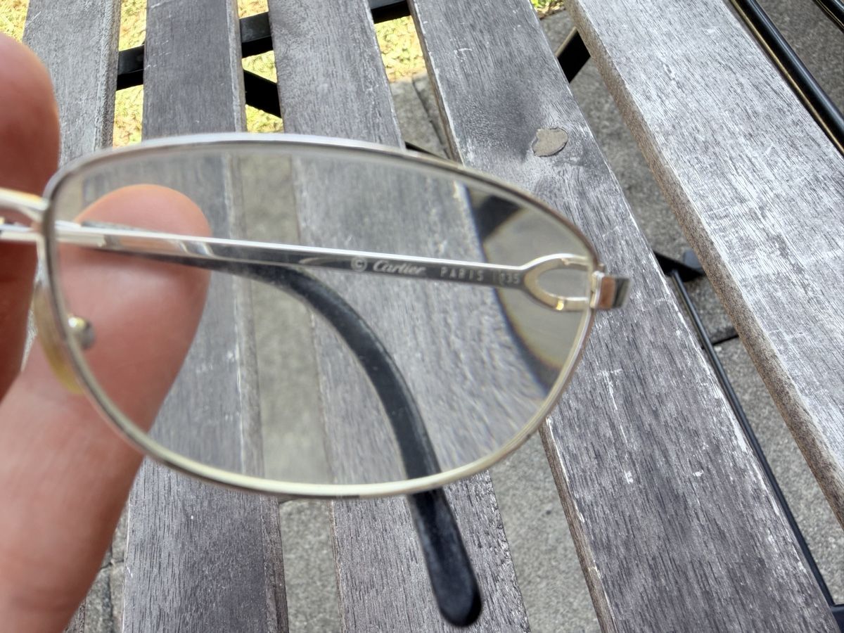 Cartier Occhiali & Lenti: Brille Cartier Paris 135 Metall  – Usato da Zürich venduto da semi16 4