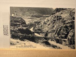AK von Maienreussbrücke bei Wassen