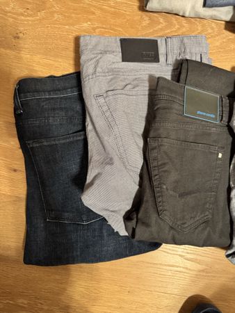 Herren-Kleiderpaket Gr. L, 8 Teile (Boss, Olymp, Icebreaker)