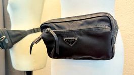 Original Prada Nylon Belt Bag / Crossbody Bag schwarz