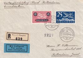 Erster Direktflug KLM Basel - Rotterdam 1939