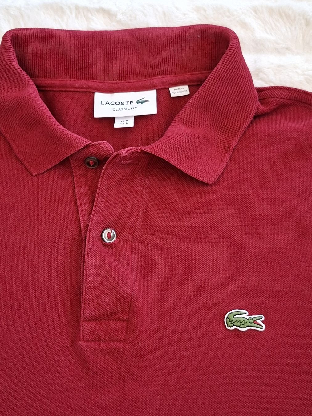 Lacoste Magliette Polo: Polo Lacoste bordeaux, taille L, – Usato da Renens VD venduto da ser_j2fn 1