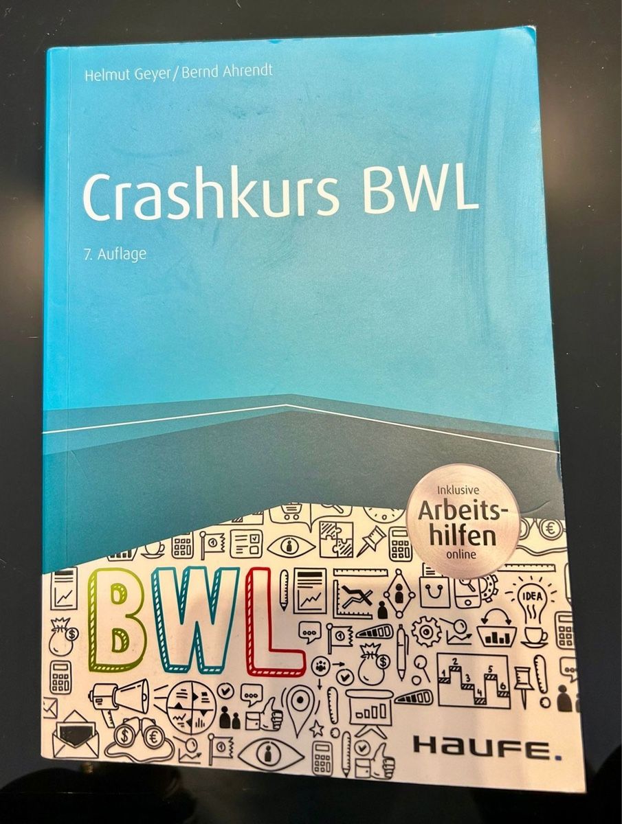 Libri: Crashkurs BWL, 7. Auflage – Usato da Biel/Bienne venduto da SandraDG
