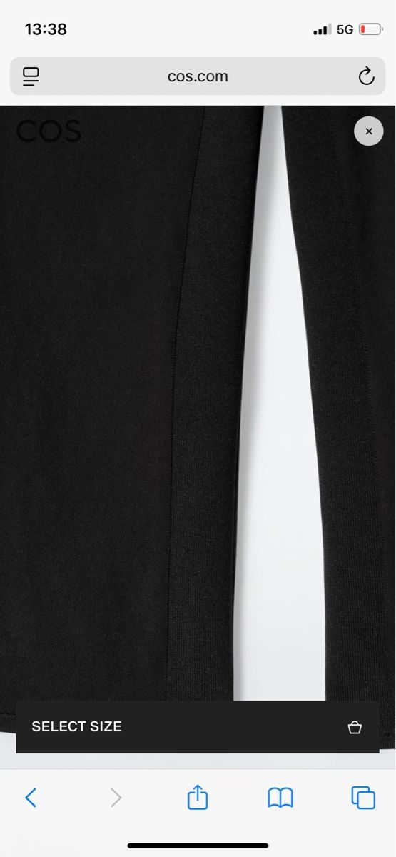 Cos Pantaloni: COS Slim Capri Trousers Black - size 36 – Nuovo e nell'imballaggio originale da Neuchatel venduto da shi_9fzw 7