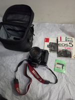 Canon EOS 5 Spiegelreflexkamera mit Objektiv und Zubehör
