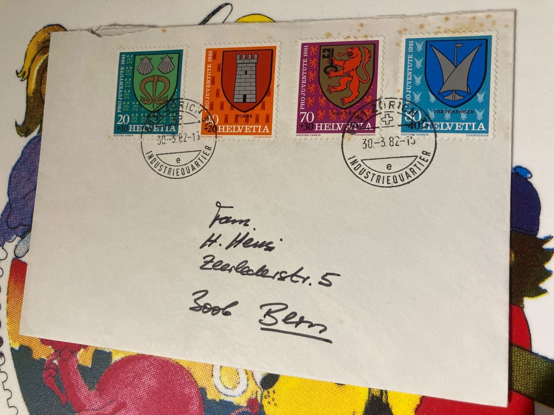 Tutti i francobolli: PJ 1981 Brief – Usato da Cunter venduto da Bicasi58 1
