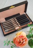 🌸 6 Antike Frühstücksmesser H.H.A. Edelstahl 20er Jahre 