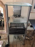 Glas-Rack / HI-FI Möbel ohne Inhalt, 60x45x130