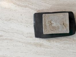 Travertin Vintage Couchtisch ·  Designerstück