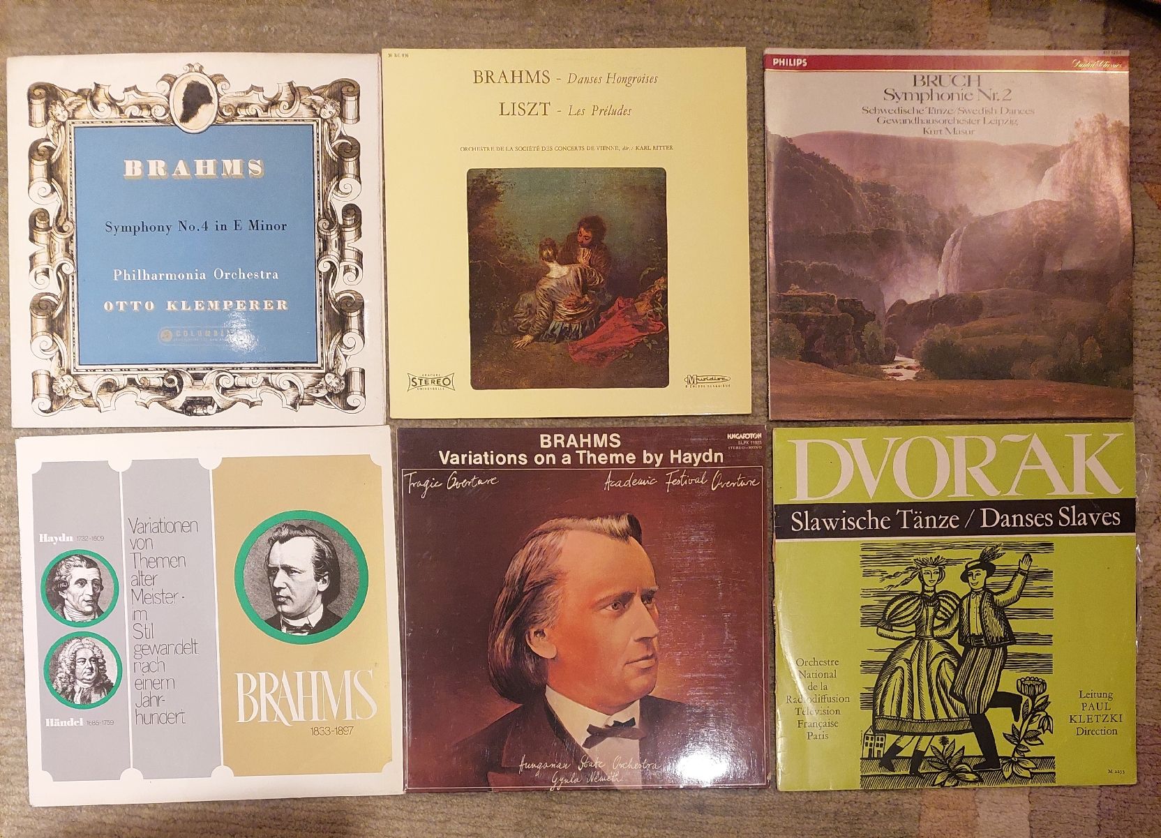 Dischi in vinile: 6 LPs mit Werken von Brahms – Usato da Zürich venduto da Cortin