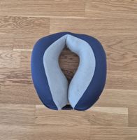 Reisenackenkissen, blau/grau