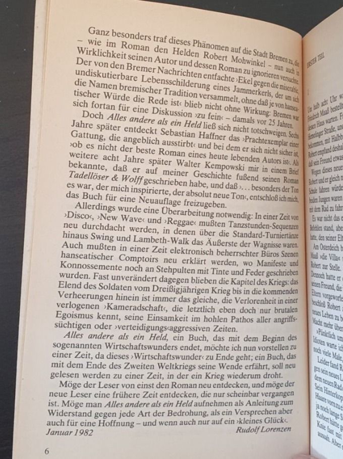 Libri: Alles andere als ein Held (Roman) – Usato da Langnau am Albis venduto da jer_pm72 5