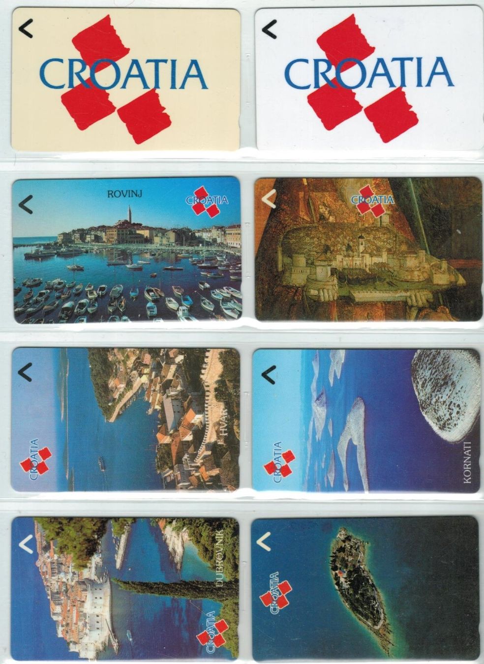 Schede telefoniche: 8 Telefonkarten  Kroatien GPT System – Usato da Zürich venduto da Tolima194