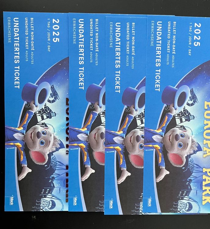 Europa Park Ticket (Neu und originalverpackt) in Luzern für CHF 55 ...