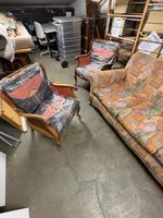 Vintage Bergère-Sessel im Louis-XV-Stil, Rohrgeflecht