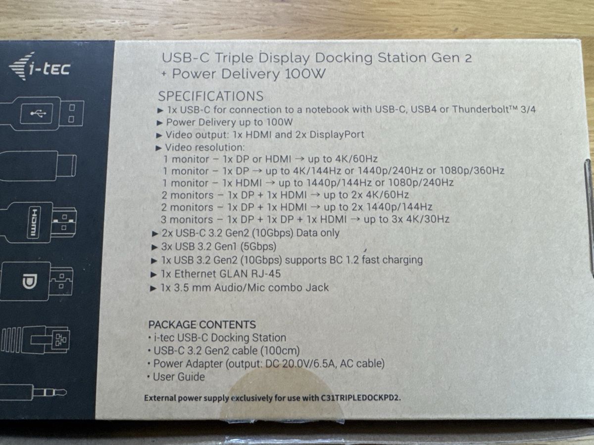 I-tec Docking station: i-tec USB-C Docking Station Triple Display Gen 2 neu – Neuf (Voir description) à Lommiswil par Daniro 3