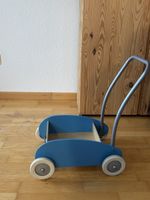 Lauflernwagen blau Holz Metall Gebraucht