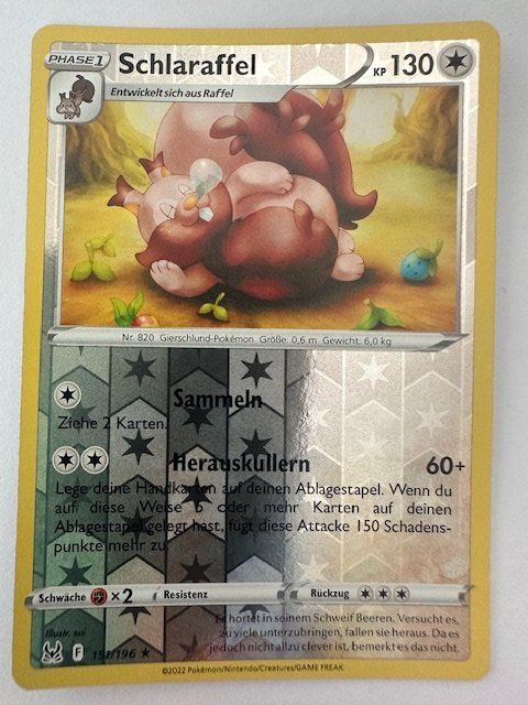 Pokémon Sammelbilder & Trading cards: Schlaraffel - Reverse Holo - Pokemon – Neu (gemäss Beschreibung) aus Nussbaumen AG von Pika-Shop