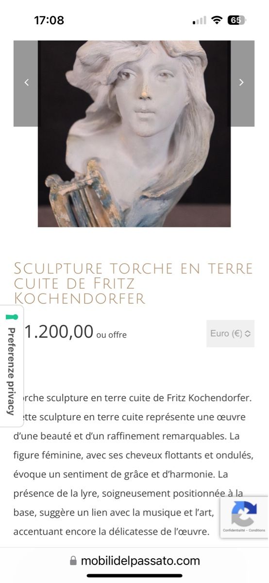 Sculture & Statue: Buste "Clarté du soleil" signé Kochendorfer – Usato da Genève venduto da ati_tj8f 1